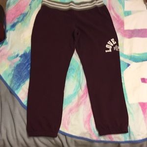 Pink Victoria’s Secret sweatpants